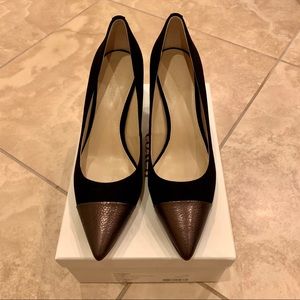 Coach Zayna Suede Black/Copper Metallic 7M